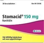 Stomacid, brustablett, 150 mg, 30 st