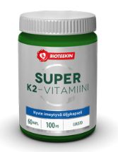 Bioteekki Super K2-vitamiini kapseli 60 kpl