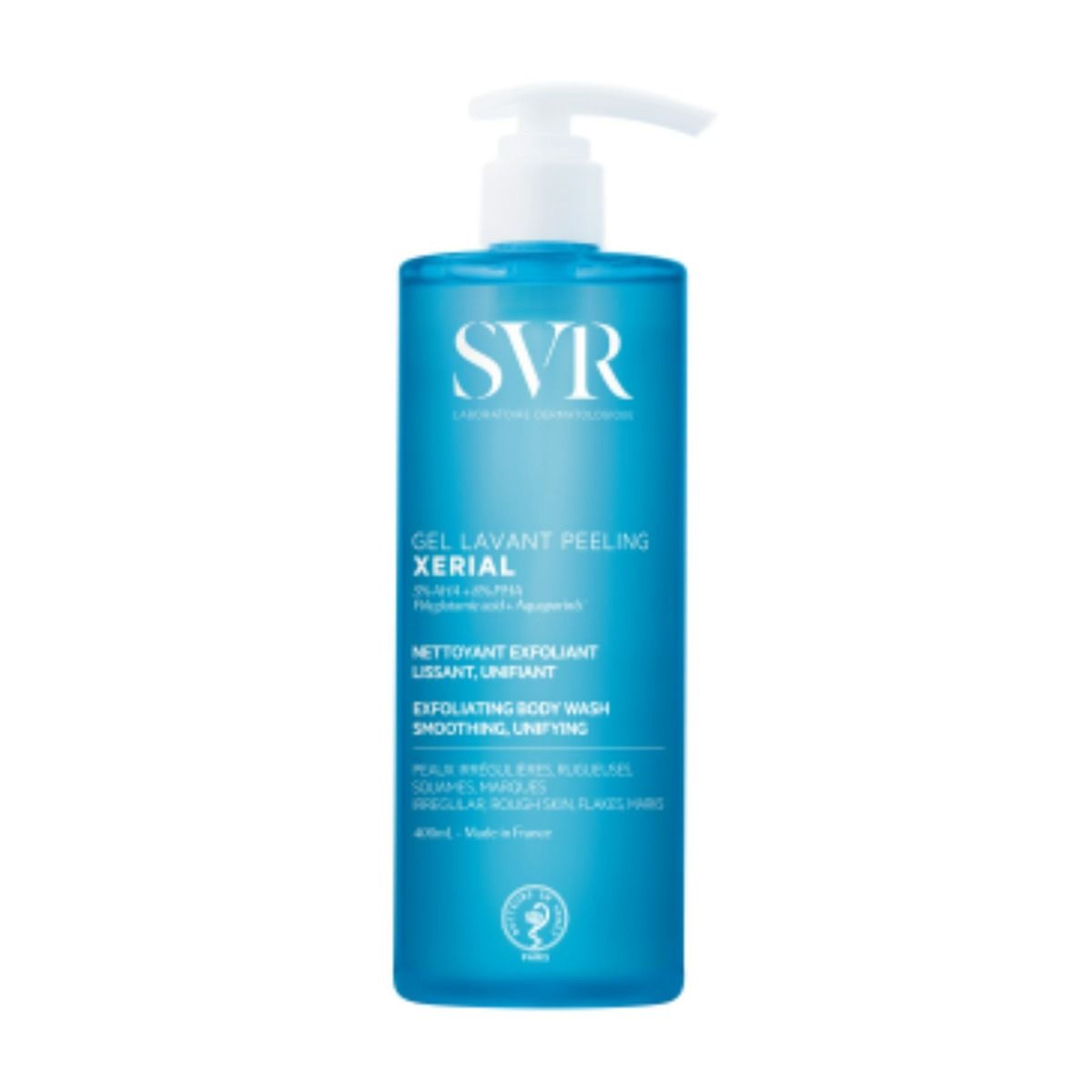 SVR Xerial gel lavant peeling kuoriva pesugeeli 400 ml