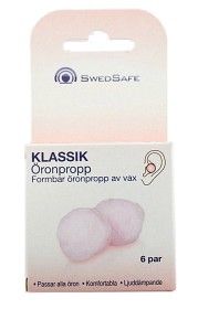 SwedSafe Klassik Vahakorvatulpat, 6 paria