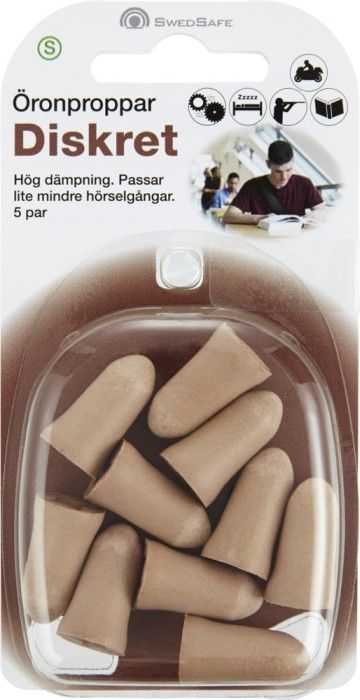 SwedSafe Korvatulpat Discreet Small, 5 paria