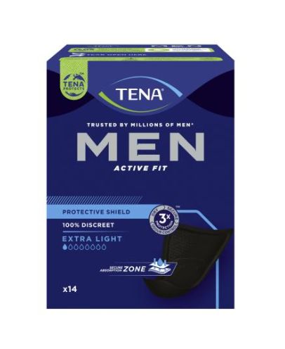 TENA Men Active Fit Protective Shield, 14 kpl