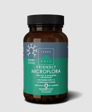 Terranova Green Child Friendly Microflora maitohappobakteeri, 50 kaps.   