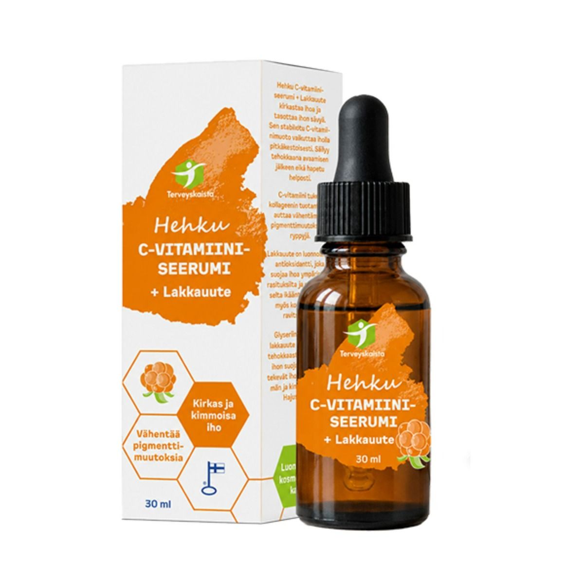 Terveyskaista Hehku C-vitamiiniseerumi + Lakkauute 30 ml