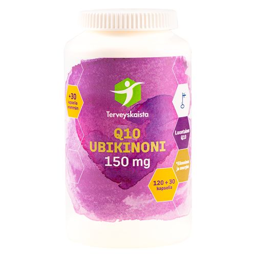 Terveyskaista Ubikinoni 150 mg 120 + 30 kapselia