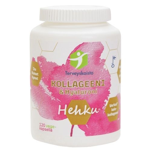 Terveyskaista Hehku Kollageeni & Hyaluroni, 120 kaps