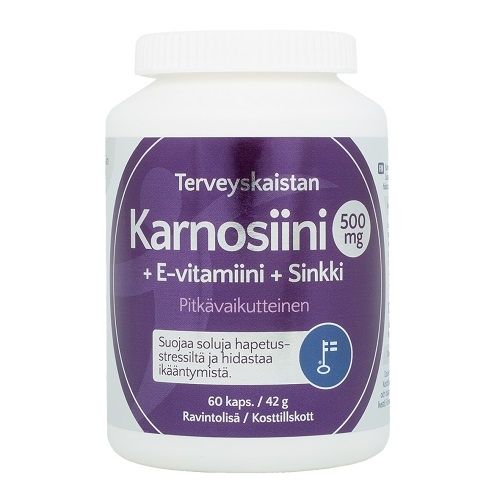Terveyskaista Karnosiini 500 mg, 60 kaps