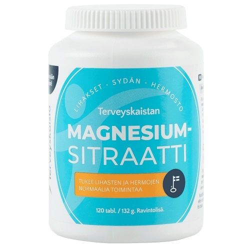 Terveyskaista Magnesiumsitraatti, 120 tabl