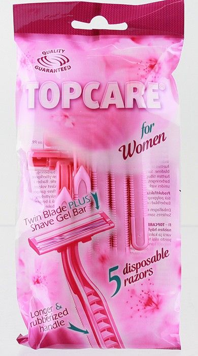 Top Care karvanpoistohöylä, naiset, 5 kpl