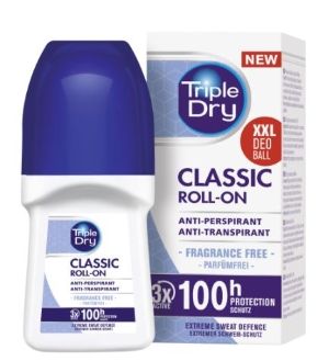 Triple Dry 100h Classic antiperspirant roll-on tuoksuton 50 ml