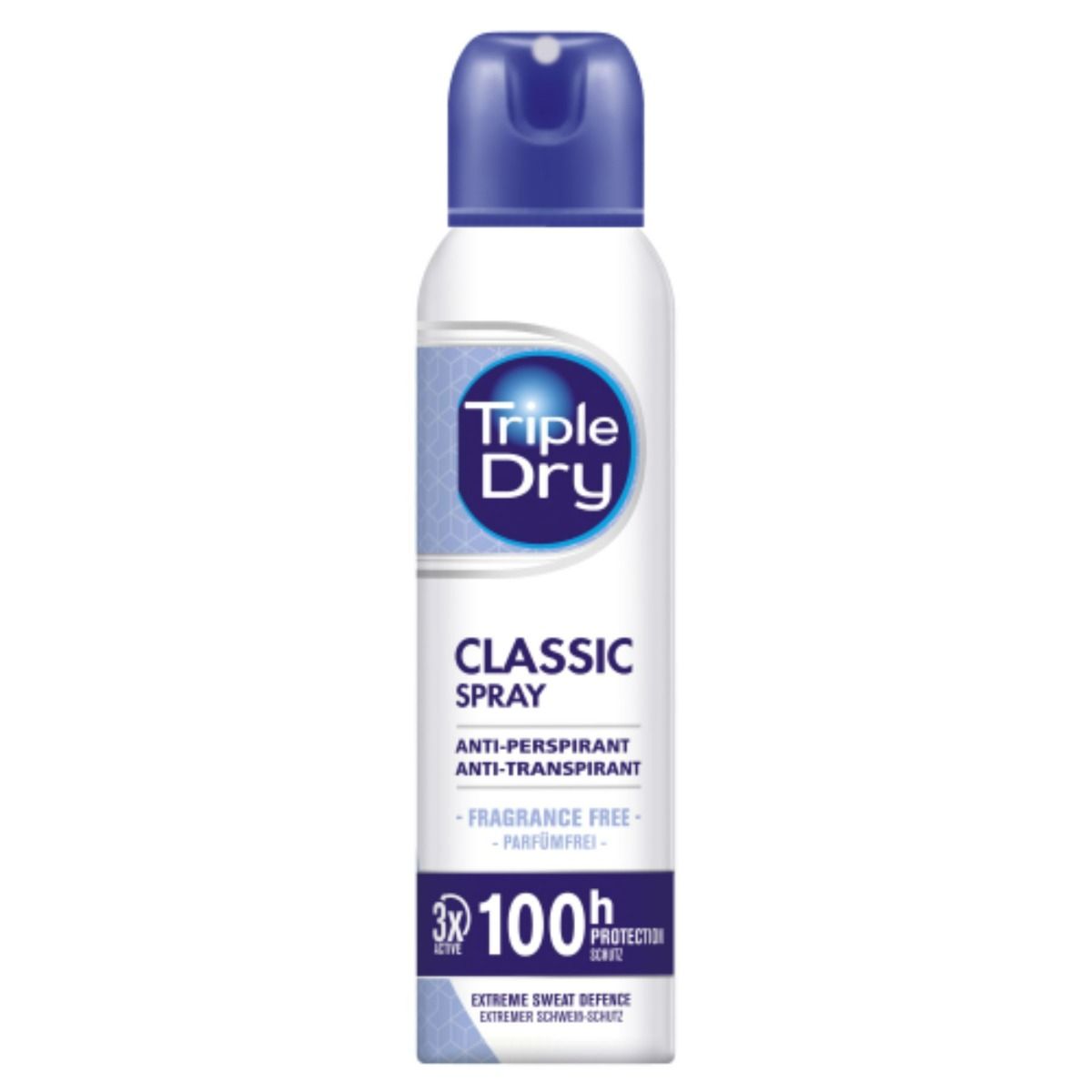 Triple Dry 100h Classic spray antiperspirant tuoksuton 150 ml