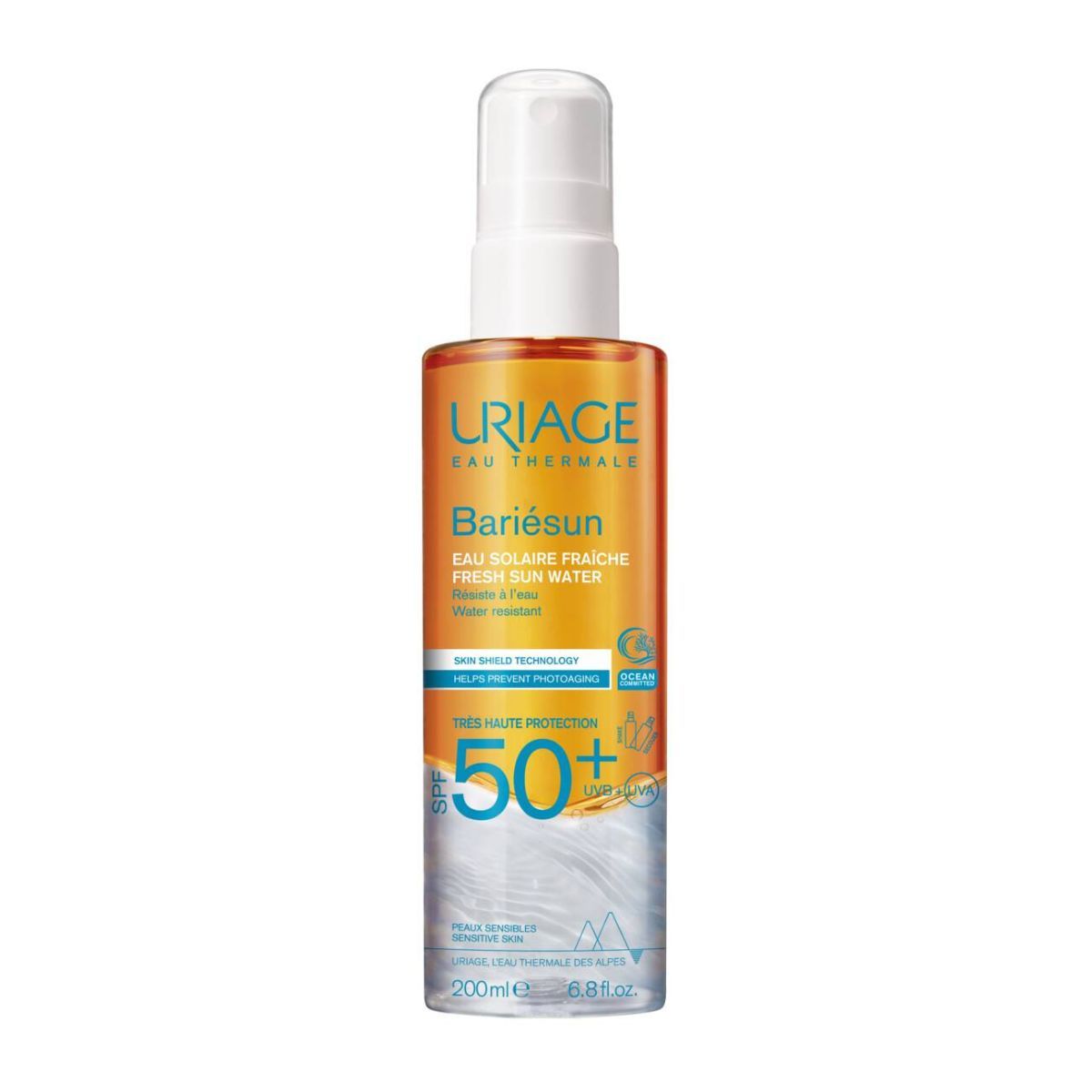 Uriage Bariesun SPF50+ Fresh Sun Water aurinkosuojasuihke 200ml