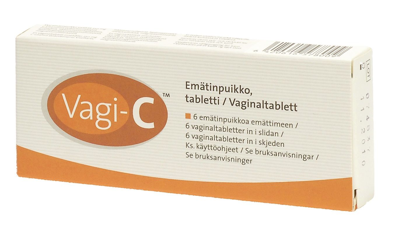 Vagi-C 250 mg emätinpuikko, 6 kpl