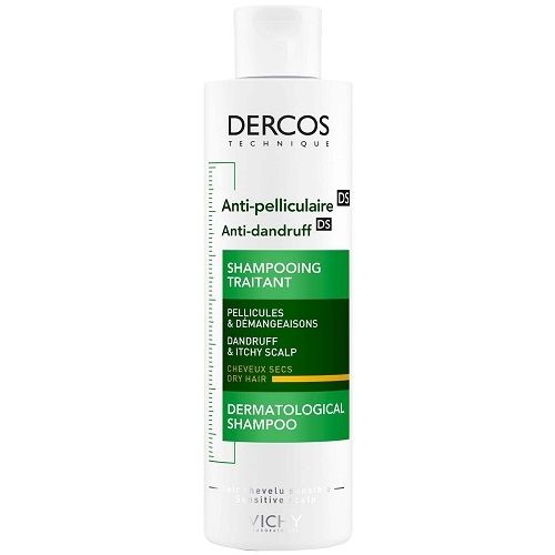 Vichy Dercos Hilseshampoo Kuiva päänahka, 200 ml