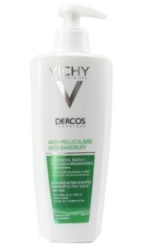 Vichy Dercos Shampoo Anti-dandruff hilsettä vastaan kuiville hiuksille 390ml