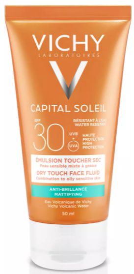 Vichy Capital Soleil Dry Touch aurinkovoide kasvoille SPF30, 50 ml