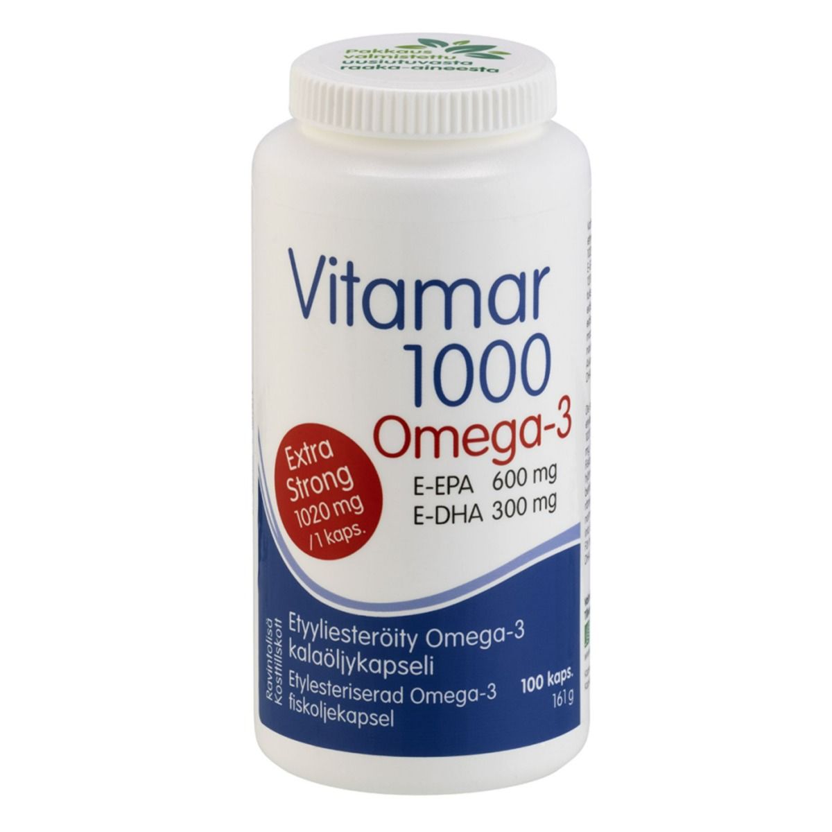 Vitamar 1000 Etyyliesteröity Omega-3 kapseli 100 kaps.