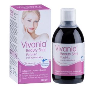 Vivania Beauty Shot persikka 500 ml