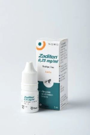 ZADITEN 0,25 mg/ml 5 ml silmätipat, liuos