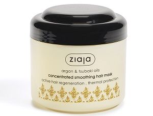 Ziaja Argan silottava hiusnaamio 200 ml lämpösuojalla
