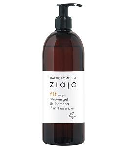 Ziaja Baltic Home Spa Fit 3in1 suihkugeeli-shampoo kasvoille, vartalolle ja hiuksille 500 ml