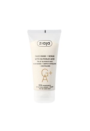 Ziaja Glykolihappo 2in1 kasvonaamio-kuorinta 55 ml